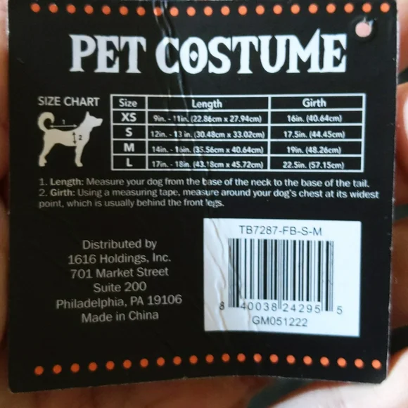 Super cute dog costume - Medium - Picture 2 of 4